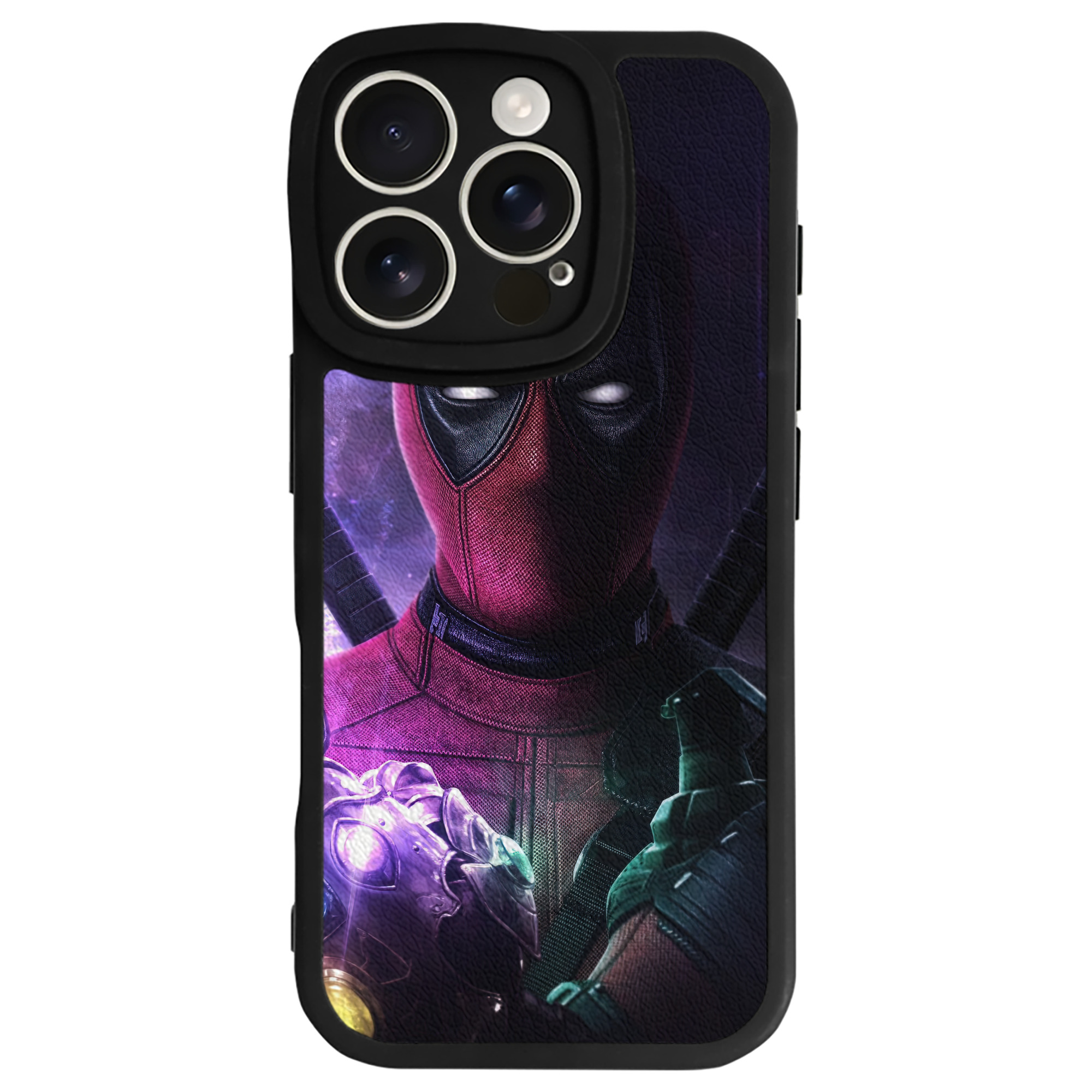 （画像用） Deadpool デッドプール 【iPhone 16シリーズ対応】シリコンスマホケース（レザー調） 材質：シリコン